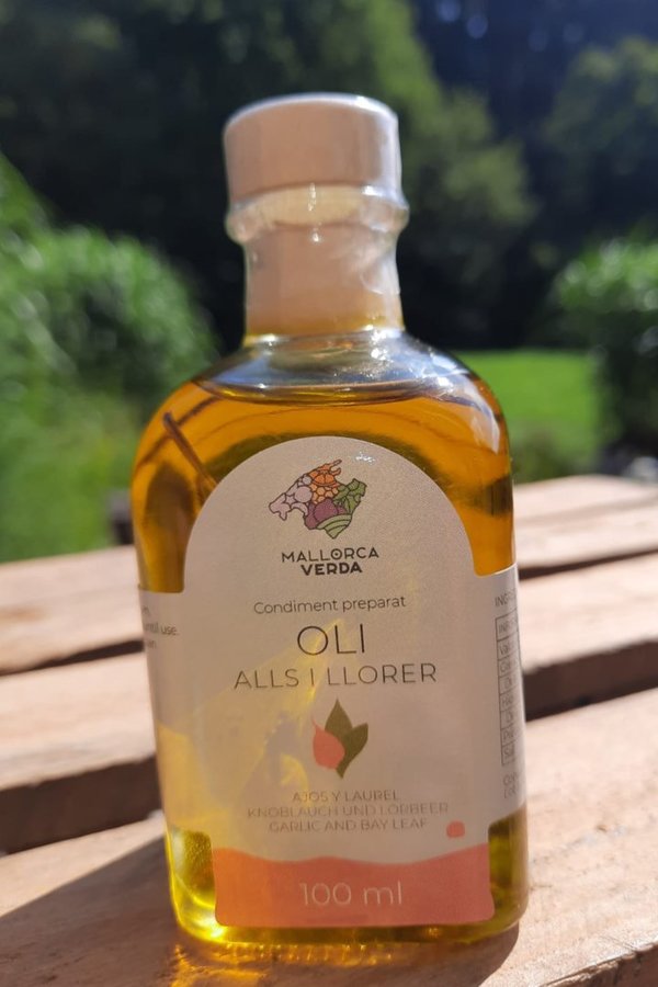 Olivenöl OLI KNOBLAUCH / LORBEER  100ml Mallorca Verda